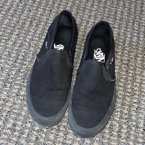 Black slip on vans